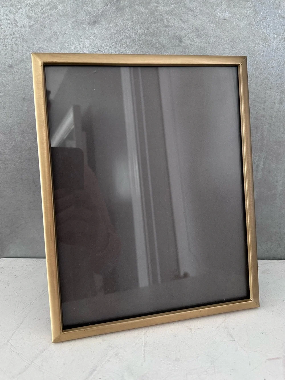 Vintage BACRACH BRASS Gold Tone Metal Picture Frame 8